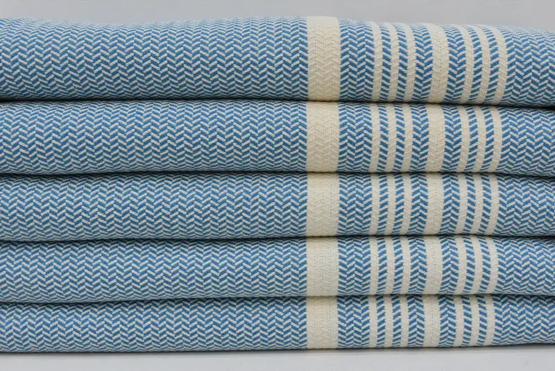 Small Bath Towels, Wedding Anniversary Gift, Turkish Towel Hand Towel, 40x18 Cotton Striped Towel, Best Friend Christmas Gift, Personalized Gifts - 2