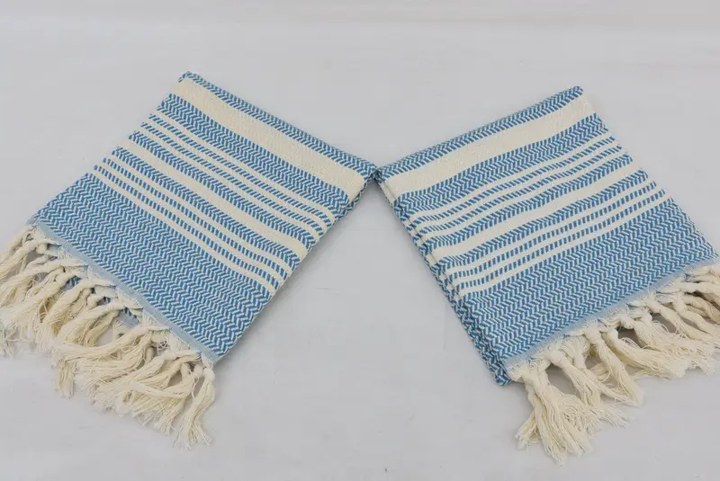 Small Bath Towels, Wedding Anniversary Gift, Turkish Towel Hand Towel, 40x18 Cotton Striped Towel, Best Friend Christmas Gift, Personalized Gifts - 6
