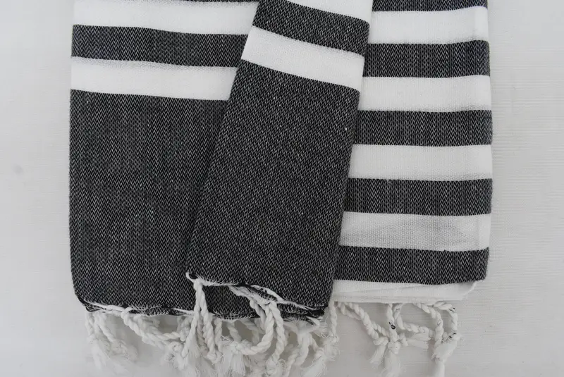 Custom Turkish Towel, Beach Towel Bulk, Thin towel, Turkish beach towel, Wedding Shower Gift, 70x40 Cotton Striped Towel, Sand-Resistant Peshtemal - 4