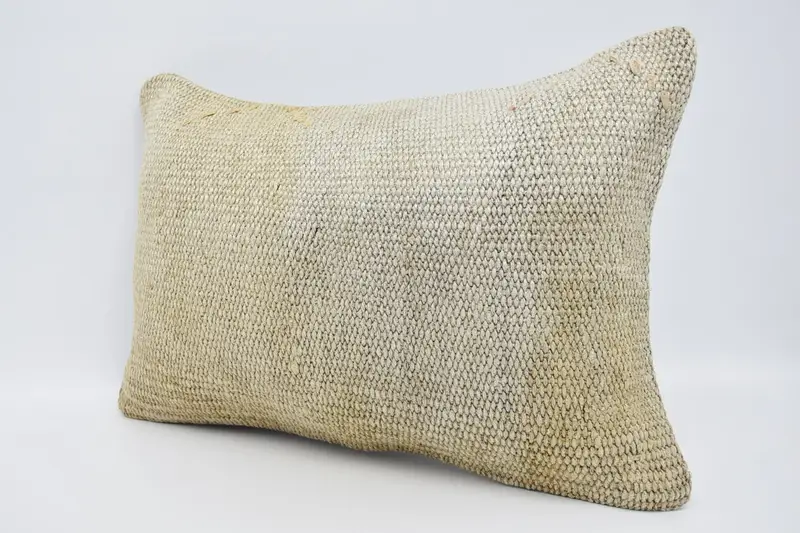 Gift Pillow, Pillow, Boho Pillow, Patio Pillow Cover, Garden Pillow Case, 16x24 Beige Cushion, Antique Pillows, Authentic Pillow Cover - 4