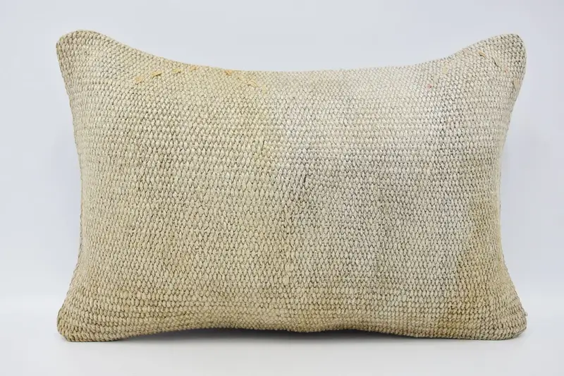 Gift Pillow, Pillow, Boho Pillow, Patio Pillow Cover, Garden Pillow Case, 16x24 Beige Cushion, Antique Pillows, Authentic Pillow Cover - 1