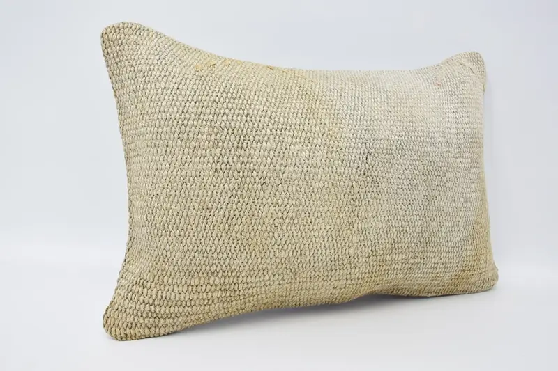 Gift Pillow, Pillow, Boho Pillow, Patio Pillow Cover, Garden Pillow Case, 16x24 Beige Cushion, Antique Pillows, Authentic Pillow Cover - 3