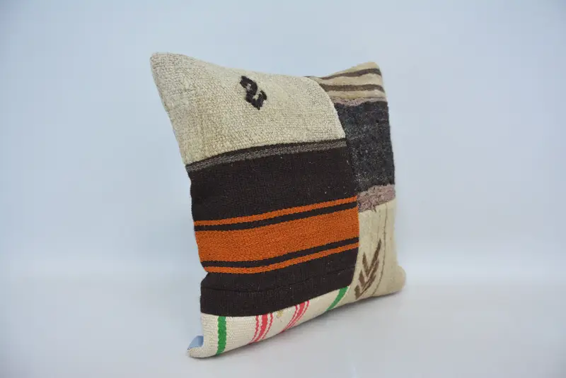 Pillow for Couch, Cushion Cover, Comfy Throw Cushion, 18x18 Beige Cushion Case, Gift Pillow, Bed Pillow Cover, Home Decor Pillow - 3