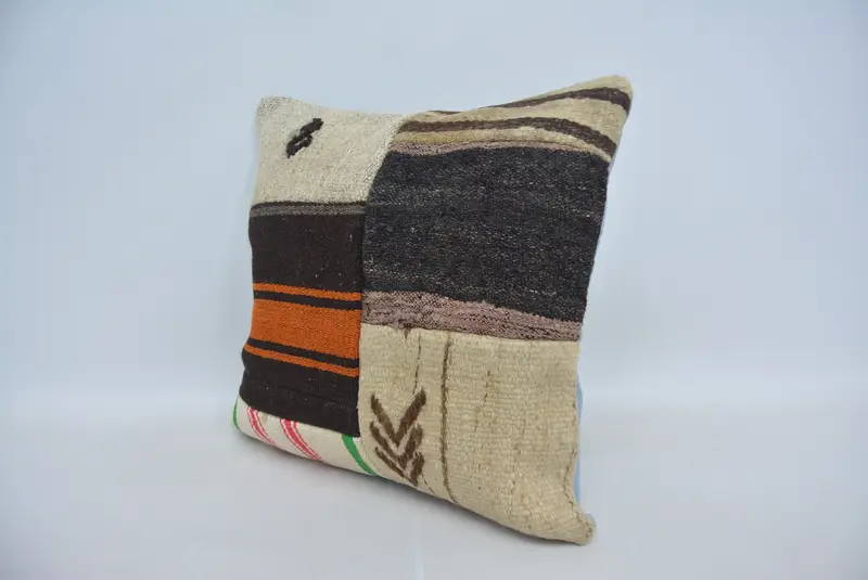 Pillow for Couch, Cushion Cover, Comfy Throw Cushion, 18x18 Beige Cushion Case, Gift Pillow, Bed Pillow Cover, Home Decor Pillow - 4