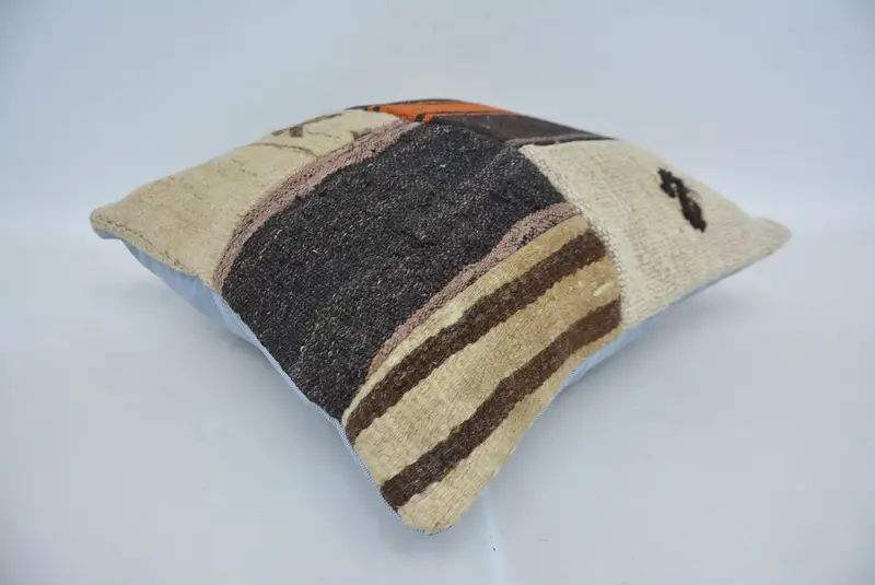 Pillow for Couch, Cushion Cover, Comfy Throw Cushion, 18x18 Beige Cushion Case, Gift Pillow, Bed Pillow Cover, Home Decor Pillow - 6