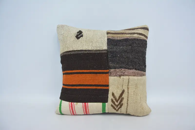 Pillow for Couch, Cushion Cover, Comfy Throw Cushion, 18x18 Beige Cushion Case, Gift Pillow, Bed Pillow Cover, Home Decor Pillow - 1
