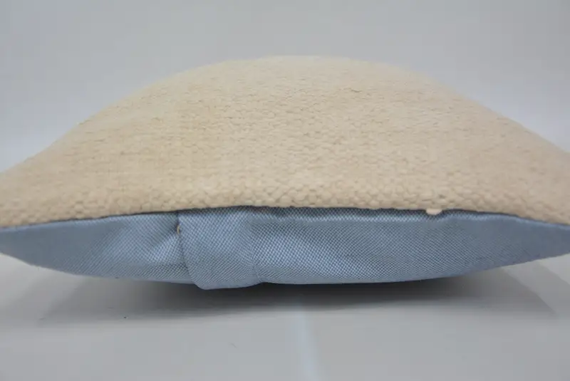 Vintage Pillow, Handmade Cushion Case, Pillow for Sofa, Pillow Cover, 12x12 Beige Cushion Cover, Boho Pillow, Handwoven Pillow Cover Cushion - 5