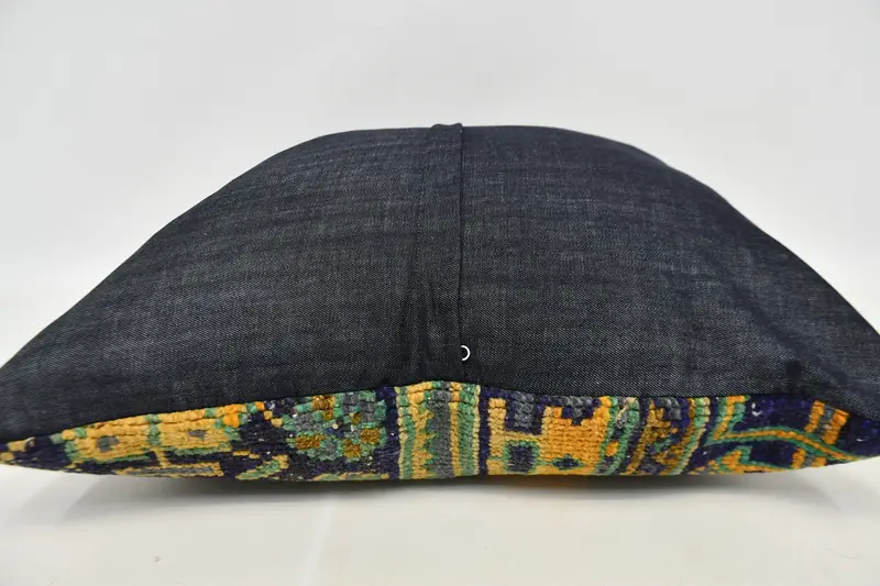 Office Chair Cushion Cover, 24x24 Orange Pillow Case, Pillow Case, Tapestry Pillow Case, Home Decor Pillow, Kilim Pillow Cover, Kilim Pillow - 5