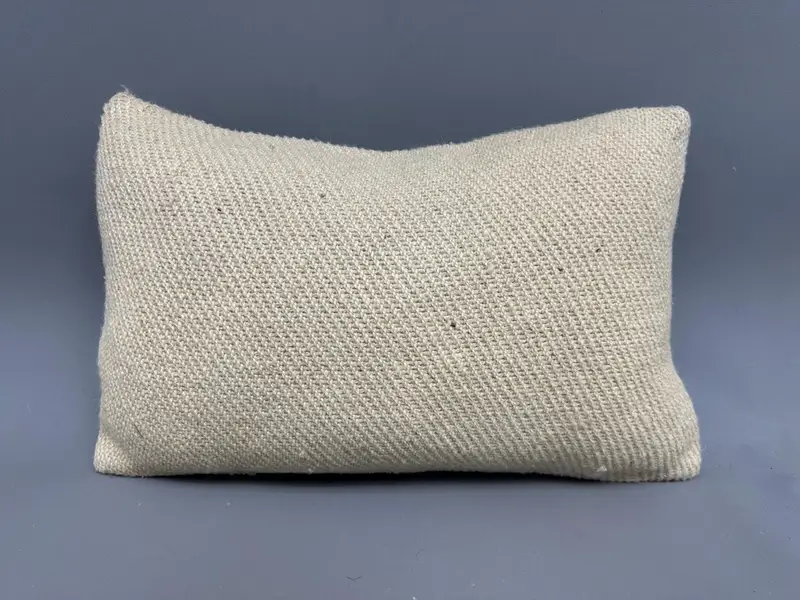 Pet Pillow Case, Pillow for Sofa, Cushion Cover, 12x20 Beige Cushion Cover, Boho Pillow, Turkish Kilim Pillow, One Of A Kind Cushion Case - 4