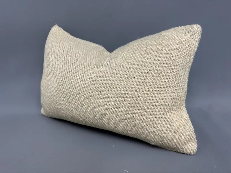Pet Pillow Case, Pillow for Sofa, Cushion Cover, 12x20 Beige Cushion Cover, Boho Pillow, Turkish Kilim Pillow, One Of A Kind Cushion Case - 3