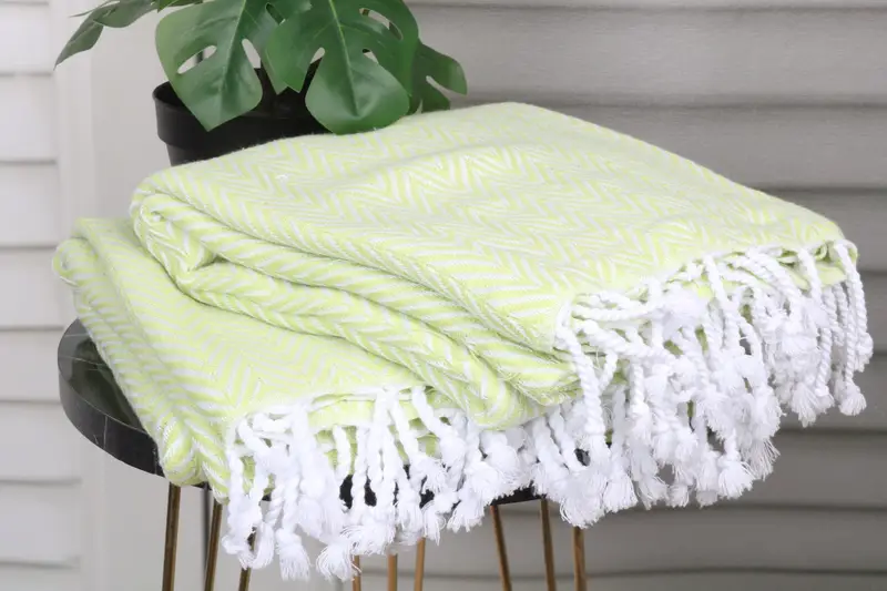 Home Decor Gifts, Sand-free towel, Peshtemal Towel USA, 68x40 Cotton Zig zag Towel, Wedding Shower Gift, Wedding Gift, Kids Beach Towel - 3