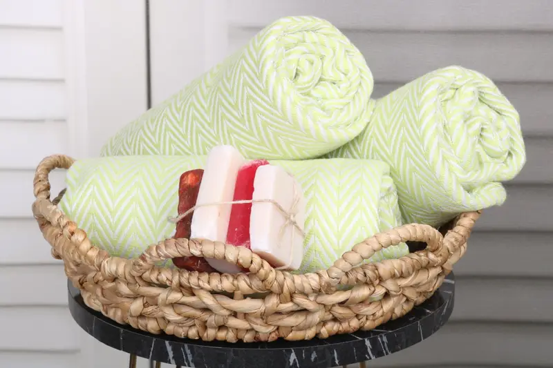 Home Decor Gifts, Sand-free towel, Peshtemal Towel USA, 68x40 Cotton Zig zag Towel, Wedding Shower Gift, Wedding Gift, Kids Beach Towel - 4