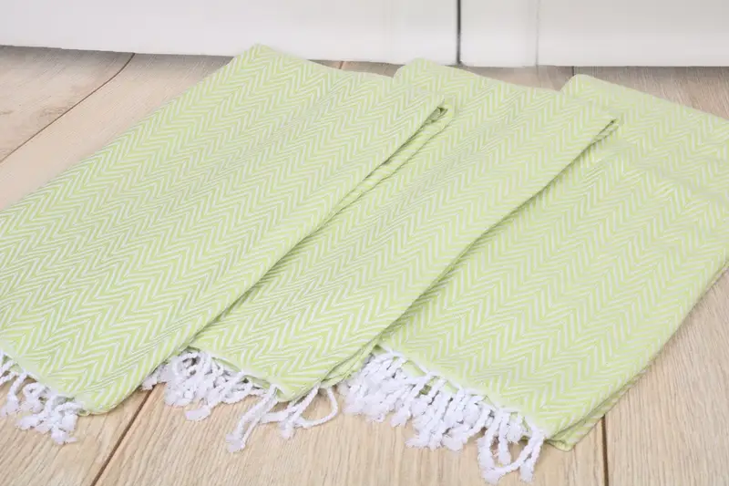 Home Decor Gifts, Sand-free towel, Peshtemal Towel USA, 68x40 Cotton Zig zag Towel, Wedding Shower Gift, Wedding Gift, Kids Beach Towel - 6
