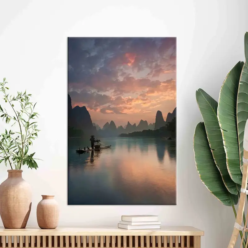 Guilin Serenity: Gedruckte Leinwand mit chinesischer Landschaftsschönheit