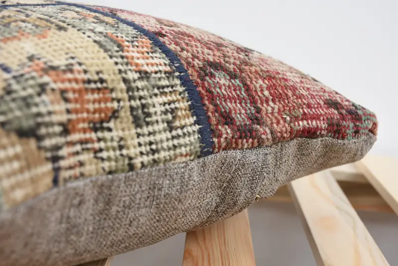 Bolster Pillow Sham, 14x14 Brown Pillow Cover, Antique Pillows, Home Decor Pillow, Yoga Pillow Sham, Gift Pillow, Pillow Sham - 7