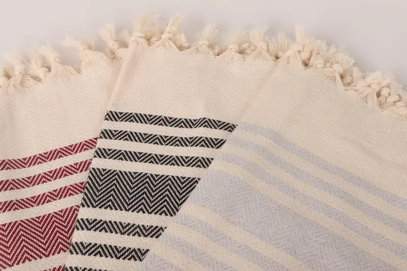 Beach Wedding Favor, 36x20 Cotton Herringbone Towel, Small Bath Towels, Monogram Hand Towel, Spa Towel, Boyfriend Christmas Gift, Wedding Favors - 8