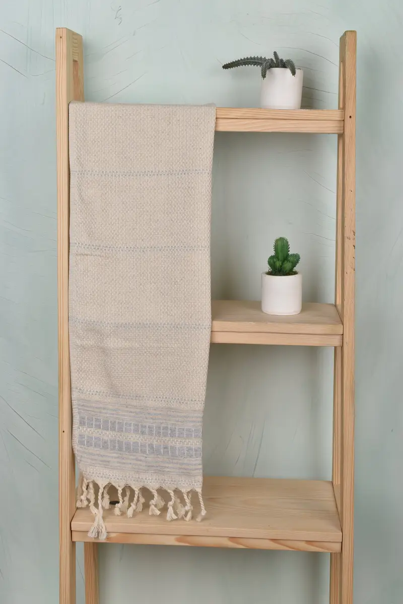 Best Friend Gift, Custom Hand Towel, Handmade Gift, Monogram Hand Towel, Wedding Gifts Towel, 40x20 Linen Striped Towel, Small Bath Towels - 8