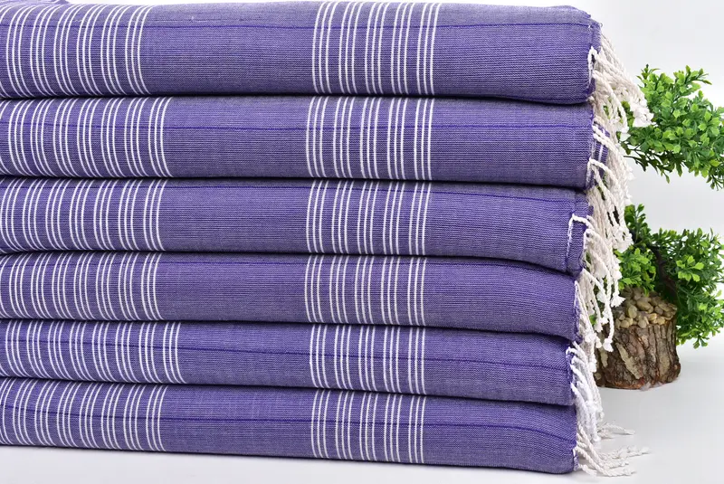 Organic Towel, Embroidery Towels, Custom Bath Towel, Custom Wedding Gifts, 70x40 Cotton Striped Towel, Lightweight towel, Quick-dry peshtemal - 3