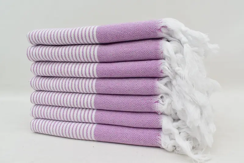 40x18 Cotton Striped Towel, Personalized Kitchen Towel, Small Bath Towels, Handmade Gift, Gift Towel, Personalized Gift, Valentine Day Gift For Her - 5