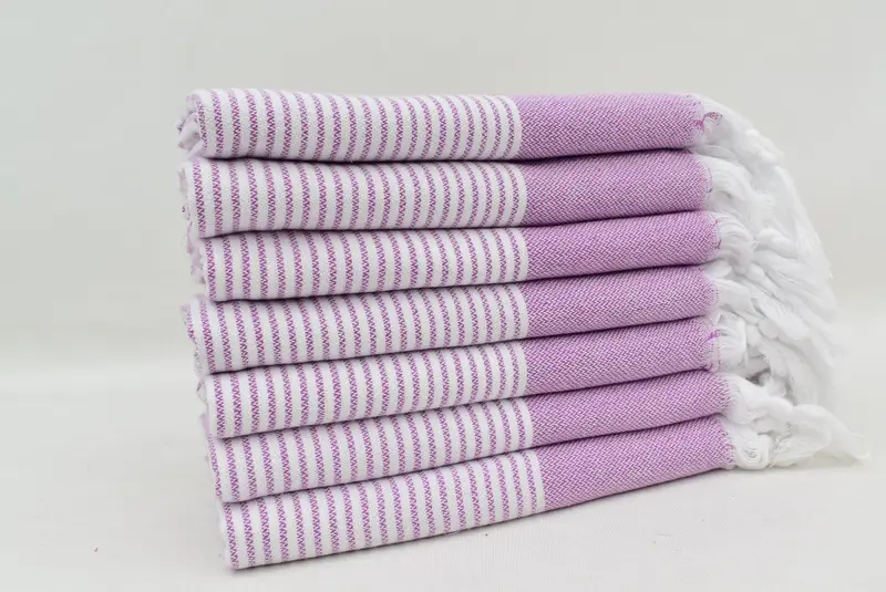 40x18 Cotton Striped Towel, Personalized Kitchen Towel, Small Bath Towels, Handmade Gift, Gift Towel, Personalized Gift, Valentine Day Gift For Her - 4