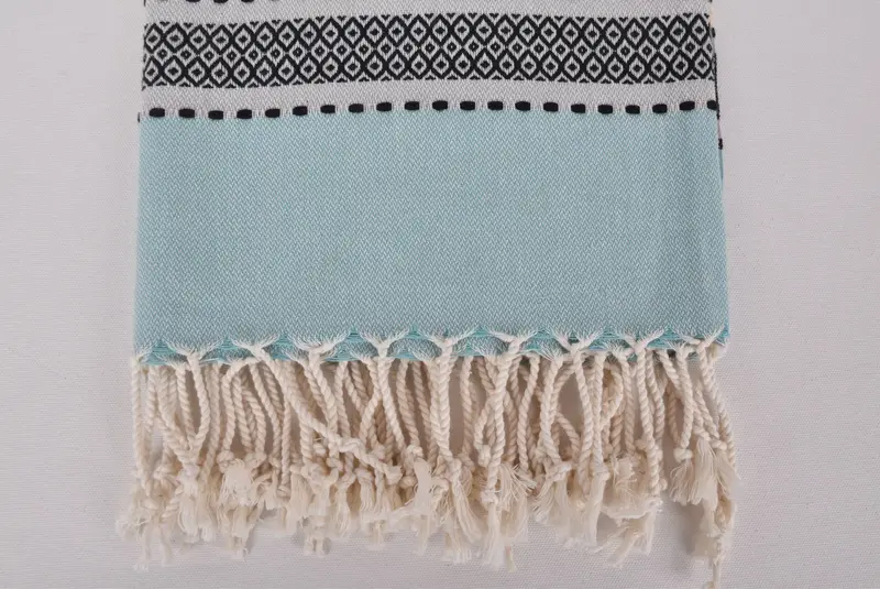 Thin towel, Cute Beach Towel, Custom Turkish Towel, 70x40 Cotton Striped Towel, Wedding Favors, Guest Towel, Wedding Shower Gift, Soft towel - 3