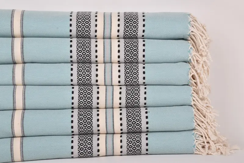 Thin towel, Cute Beach Towel, Custom Turkish Towel, 70x40 Cotton Striped Towel, Wedding Favors, Guest Towel, Wedding Shower Gift, Soft towel - 2