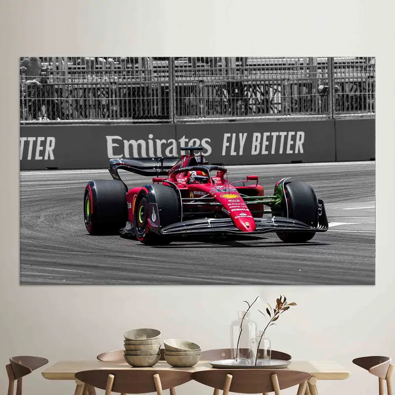 Ferrari F1 Canvas: Leclerc's Legacy in Vibrant Detail