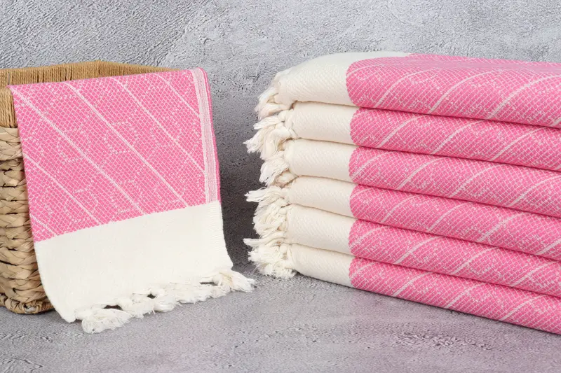 Turkish Hand Towel, Girl Trip Party Favor, Personalized Gifts, Small Bath Towels, Valentines Day Gift Idea, 36x18 Cotton Geometric Towel, Spa Towel - 3