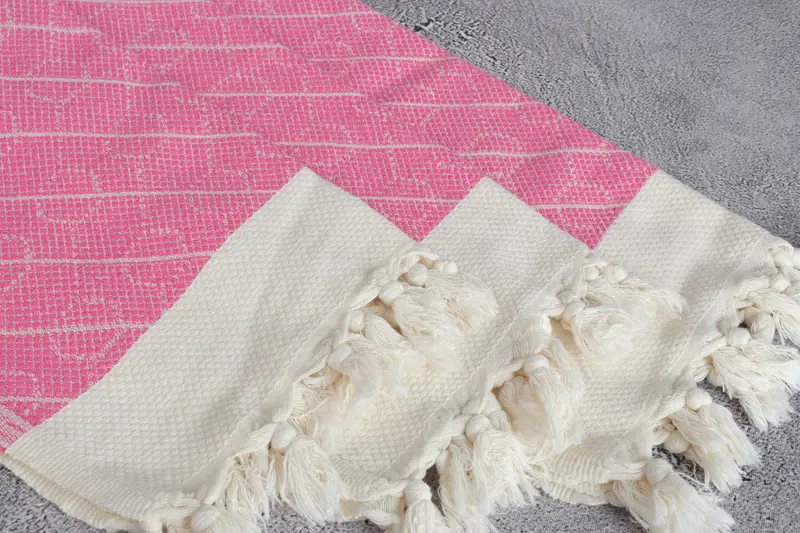 Turkish Hand Towel, Girl Trip Party Favor, Personalized Gifts, Small Bath Towels, Valentines Day Gift Idea, 36x18 Cotton Geometric Towel, Spa Towel - 5
