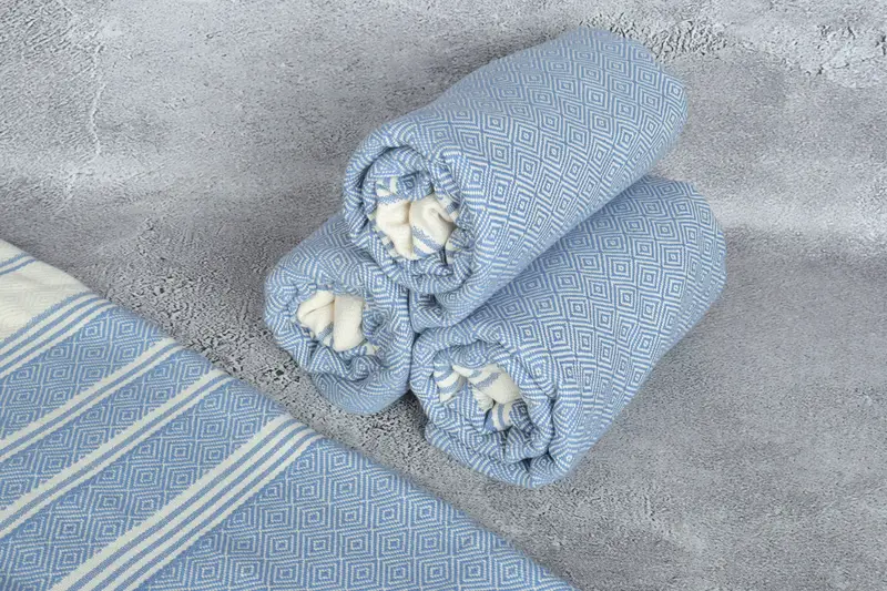 Cotton towel, 70x40 Cotton Diamond Towel, Bridal Gifts, Personalized Gift, Absorbent Turkish towel, Sand-resistant Turkish towel for the beach - 8