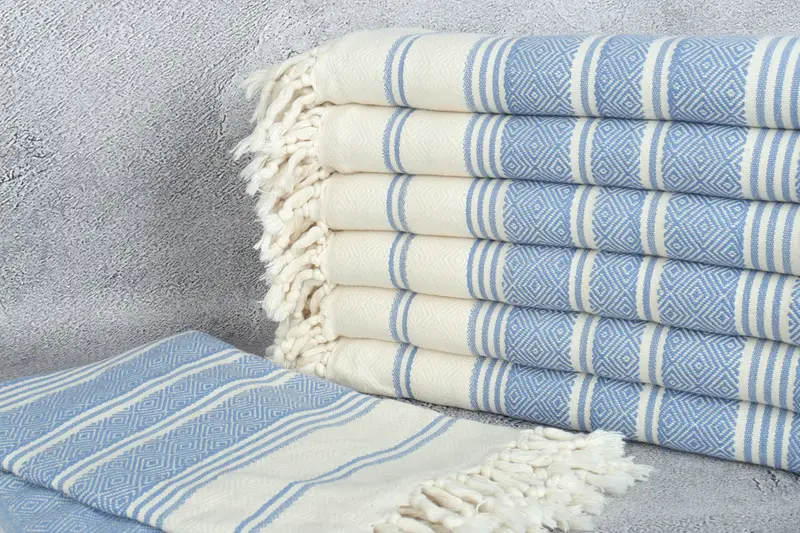 Cotton towel, 70x40 Cotton Diamond Towel, Bridal Gifts, Personalized Gift, Absorbent Turkish towel, Sand-resistant Turkish towel for the beach - 2