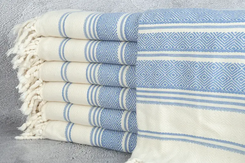 Cotton towel, 70x40 Cotton Diamond Towel, Bridal Gifts, Personalized Gift, Absorbent Turkish towel, Sand-resistant Turkish towel for the beach - 1