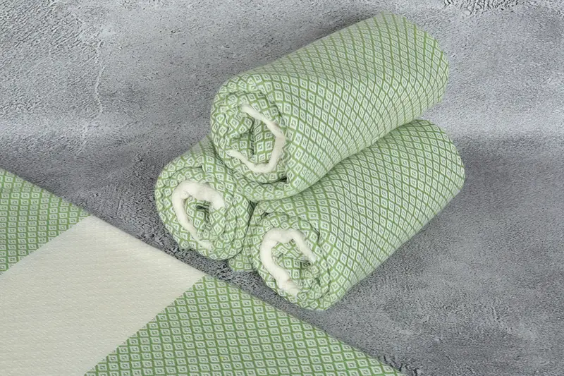 Best Friend Gift, 70x36 Linen Diamond Towel, Antibacterial Turkish peshtemal towel, Personalized Towel, Personalized Turkish Towel, Family Gift - 8