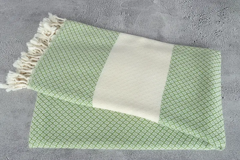 Best Friend Gift, 70x36 Linen Diamond Towel, Antibacterial Turkish peshtemal towel, Personalized Towel, Personalized Turkish Towel, Family Gift - 6