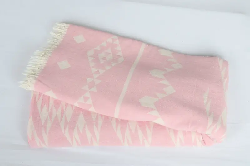 Personalized Blanket, Personalized Gifts, Valentines Day Gift Idea, Bachelorette Gifts, 70x60 Cotton Geometric Towel, Family Gift Basket - 6