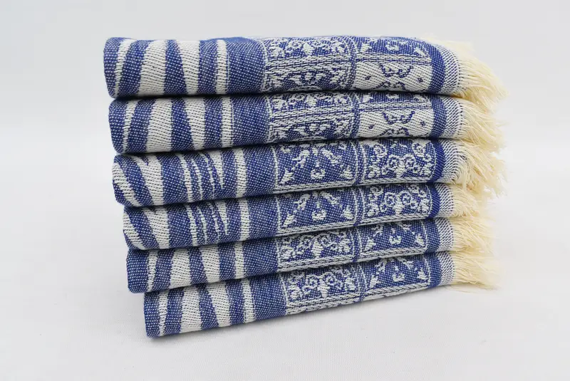 Monogram Kitchen Towel, Guest Towel, Monogrammed Hand Towel, Personalized Dish Towel, Christmas Hand Towel, 28x20 Cotton Striped Towel, Xmas Gifts - 3