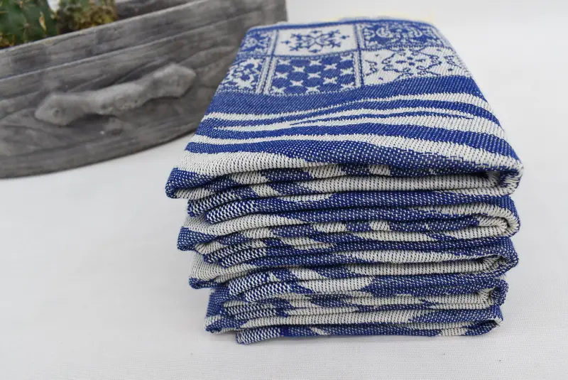 Monogram Kitchen Towel, Guest Towel, Monogrammed Hand Towel, Personalized Dish Towel, Christmas Hand Towel, 28x20 Cotton Striped Towel, Xmas Gifts - 6