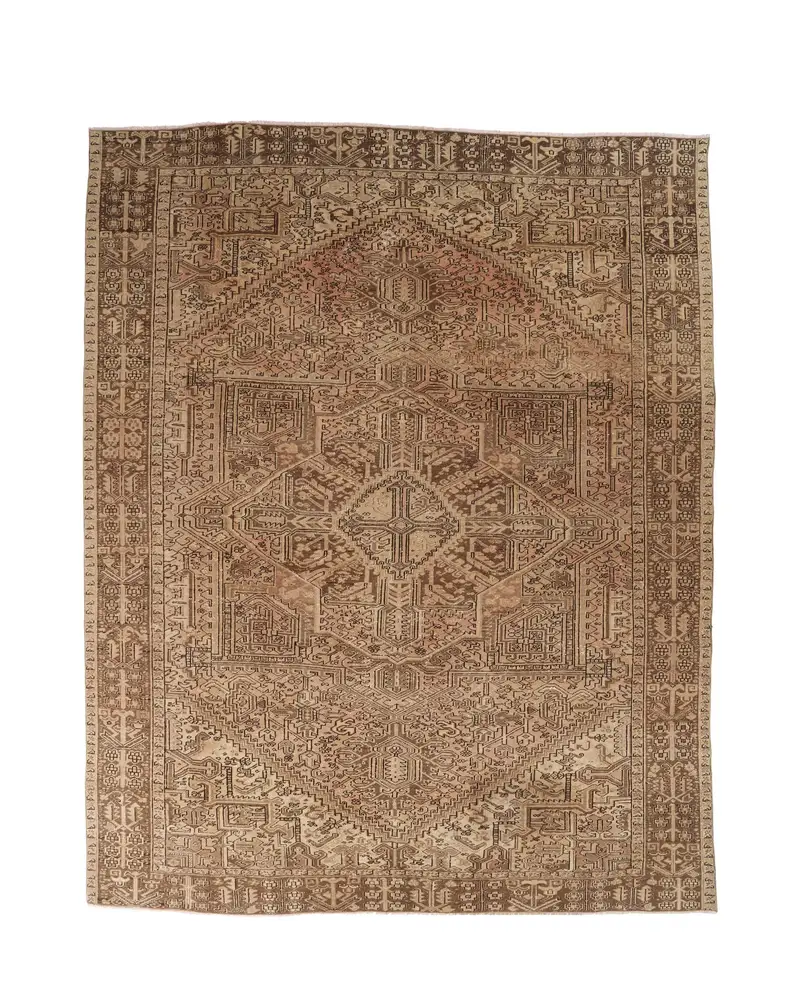 Kahverengi Kamuflaj Halı, 10x12 ft Şık Yaşam Alanı Vurgusu