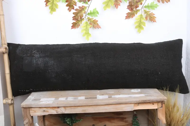 16x48 Brown Cushion Cover, Pillow for Sofa, Shabby Chic Pillow, Boho Pillow, Pillow Case, Aesthetic Cushion Cover, Outdoor Pillow, Kilim Pillow - 2