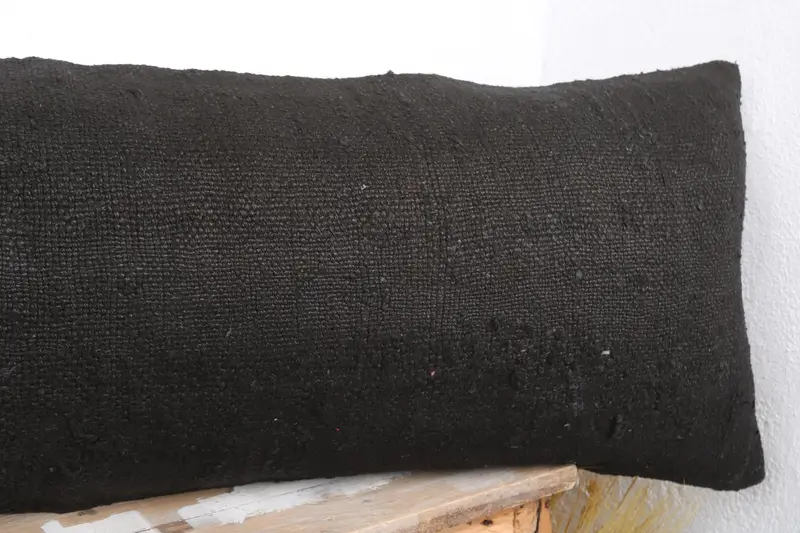 16x48 Brown Cushion Cover, Pillow for Sofa, Shabby Chic Pillow, Boho Pillow, Pillow Case, Aesthetic Cushion Cover, Outdoor Pillow, Kilim Pillow - 4