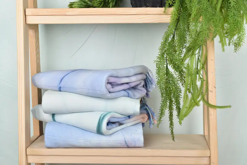 Quick-dry travel peshtemal towel, Monogram Beach Towel, 64x38 Cotton Striped Tie Dye Towel, Peshtemal, Travel towel, Custom Wedding Gift, Spa Towel - 8