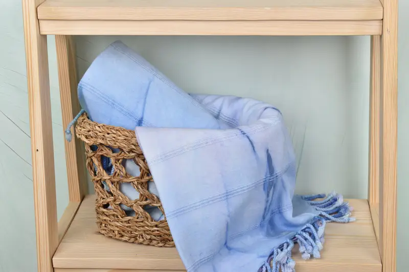 Quick-dry travel peshtemal towel, Monogram Beach Towel, 64x38 Cotton Striped Tie Dye Towel, Peshtemal, Travel towel, Custom Wedding Gift, Spa Towel - 5