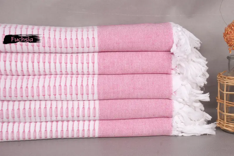 Housewarming Gift, 70x40 Cotton Geometric Towel, Organic Turkish towel, Beach Theme Wedding Gift, Spa Towel, Beach towel, Wedding Day Gift For Bride - 2