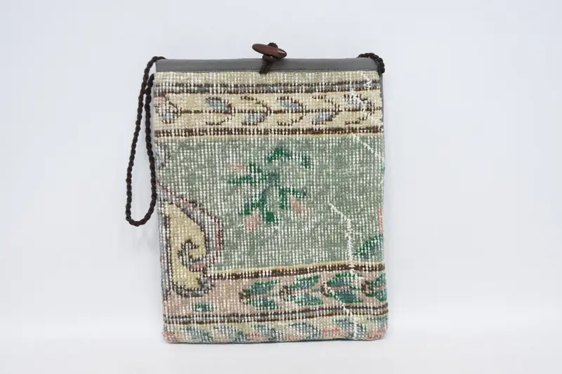 Bolso Kilim gótico Art Déco, bolso de hombro de lana con motivo vintage