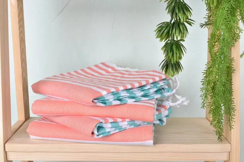 68x36 Cotton Striped Towel, Summer Towel, Bachelorette Party Gifts Bridesmaids, Absorbent Turkish towel, House Warming Gift, Lightweight towel - 7