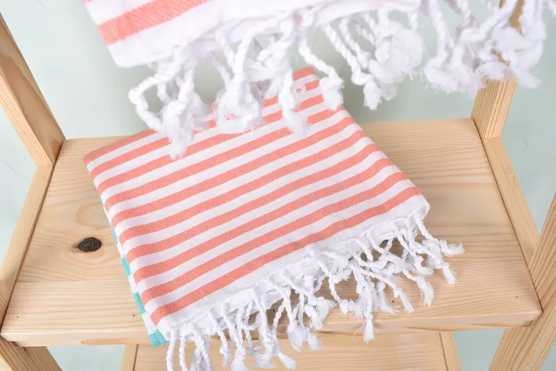 68x36 Cotton Striped Towel, Summer Towel, Bachelorette Party Gifts Bridesmaids, Absorbent Turkish towel, House Warming Gift, Lightweight towel - 5