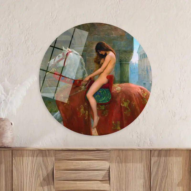 エレガントなレディ ゴディバ キャンバス: 時代を超越したアート、モダンな室内装飾