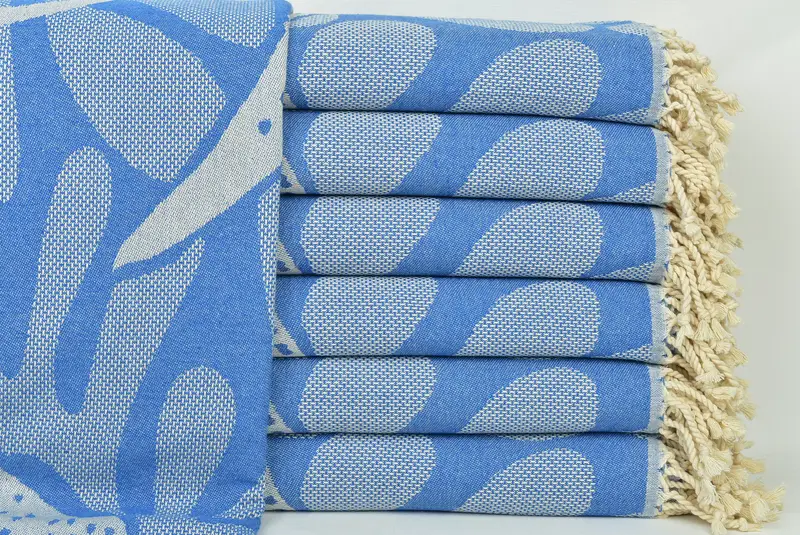 70x40 Cotton Whale Design Towel, Xmas Gifts, Turkish bath towel, Custom Turkish Towel, Bachelor Gifts, Summer Gift Ideas, Turkish towel - 3