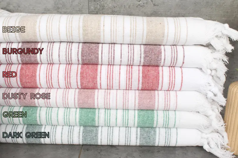 Gift Towel Cotton Stripes Sand-resistant Quick-dry Bath Towel, 32x67