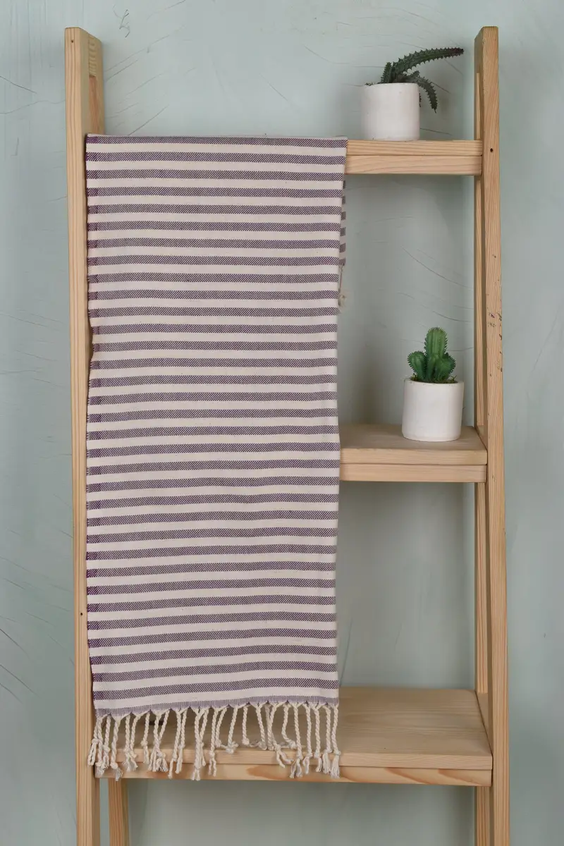 Guest Towel, Bachelor Party Gifts, Embroidery Towel, Personalized Gifts, Monogrammed Hand Towel, Personalized Dish Towel, 40x24 Cotton Striped Towel - 8